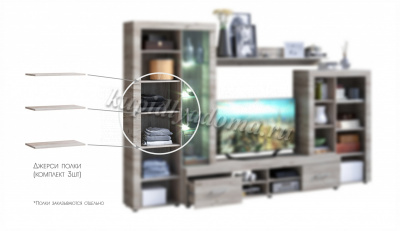 Полки Джерси (3 шт) (Ателье светлый)