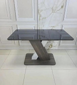 Стол обеденный раздвижной Киото-35 (Дуб стайлинг/RAL 9005) УЦЕНКА