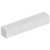 Тумба подвесная Квинта 2000 (Белый лофт/Софт айс/Белый)