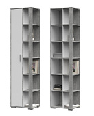 Пенал Денвер закрытый ПН-03 (Ателье светлое/Белый)