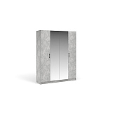 Шкаф 4д с зеркалом Чикаго МАХ (Ателье светлый)