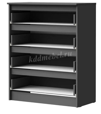 Комод Лето-4 0.8 (Графит)