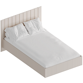 Кровать Тефия 1.6 с настилом (Тефия/Софт сантьяго)