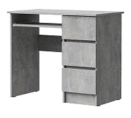 Стол письменный правый Лето МС-6 (Цемент светлый)