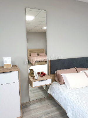 Зеркало навесное с тумбой Николь (Дуб Альпийский)