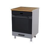 Шкаф нижний духовой 6Д кухня Танго без столешницы (Белый/Лайм глянец)