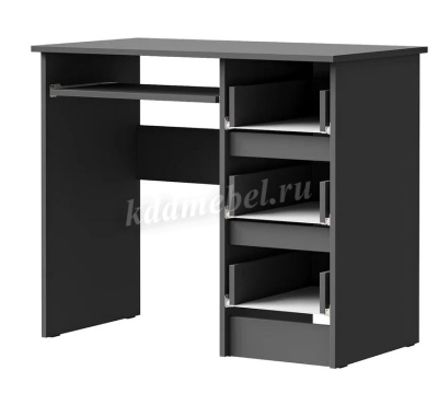 Стол письменный правый Лето МС-6 (Графит)