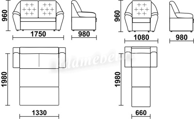 Диван-кровать Мадрид БД (3 кат.)
