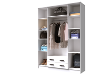 Шкаф Квадро Белый открытый Шкаф Квадро Белый открытый