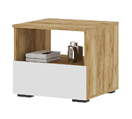 Тумба прикроватная Хелен ТБ 01 (Крафт золотой/Белый)