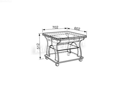 Стол журнальный Купер (Венге)