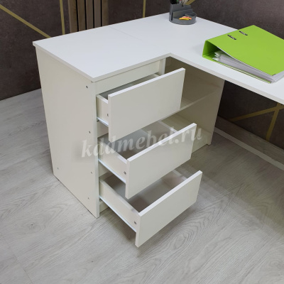 Стол универсальный с 3-ящ Сура (Белый)