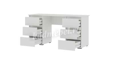 Письменный стол Лаванда ПС 02 (Шагрень белый)  