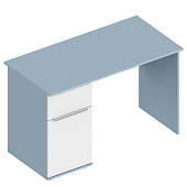 Стол письменный Бриз левый (Дасти грин/Белый лофт)