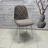 Стул обеденный Арго велюр (Коричнево-серый cabrio 05/Черный конус) УЦЕНКА
