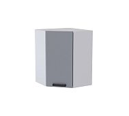Шкаф верхний угловой сушка УС кухня Танго (Белый/Дуб шале светлый)