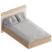 Кровать Сицилия 1.2 с настилом (Дуб альпийский/Тефия)