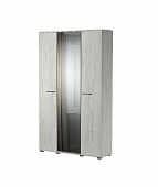 Шкаф трехстворчатый с зеркалом Италия (Крафт белый)