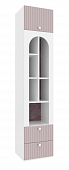 Шкаф комбинированный Фокс 332.20 (Белый /Пудровый)