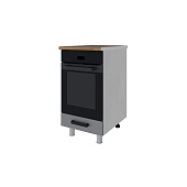 Шкаф нижний духовой 45Д кухня Марбл без столешницы (Белый/Белый софт)