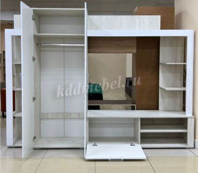 Гостиная Невада (Крафт белый/Софт Вайт)