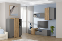 Квадро Гостиная - Дуб крафт Графит 1