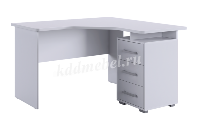 Стол компьютерный угловой Лайт-2 (Белый)